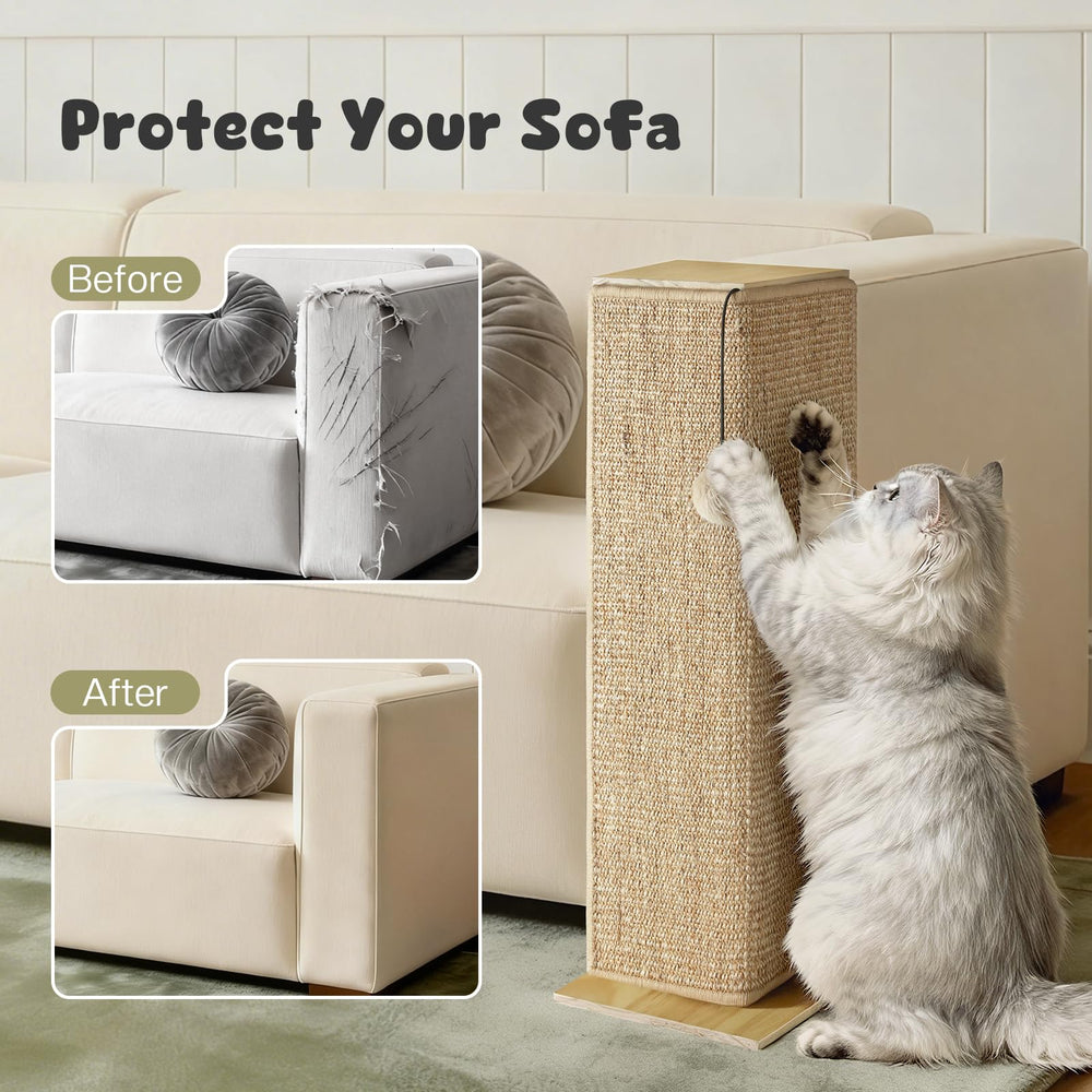 GreenPetopia superficie de sisal para rascar, ayuda a tu gato sin dañar la tapicería.