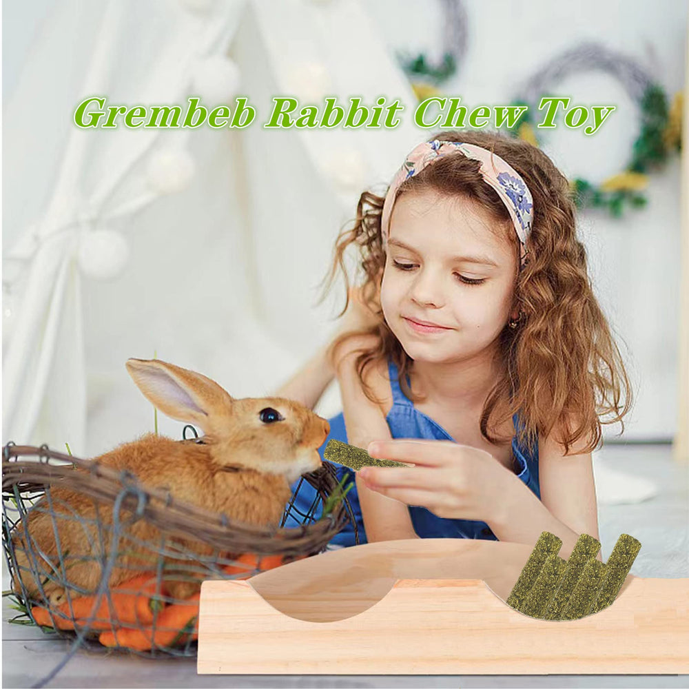 GREMBEB bocado masticable de alfalfa para conejos y roedores.