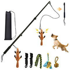GRETMIX vara de juego para perros, extensible y ideal para entrenamiento.