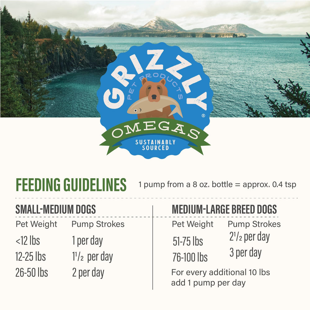 GRIZZLY Algal Plus Omega 3-6-9, dosis diaria fácil de administrar.