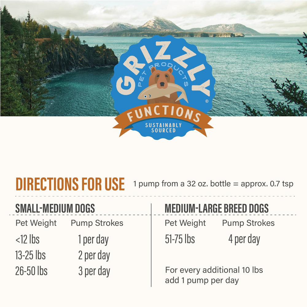 Grizzly Pet Products Sabor salmón salvaje para uso diario agradable.