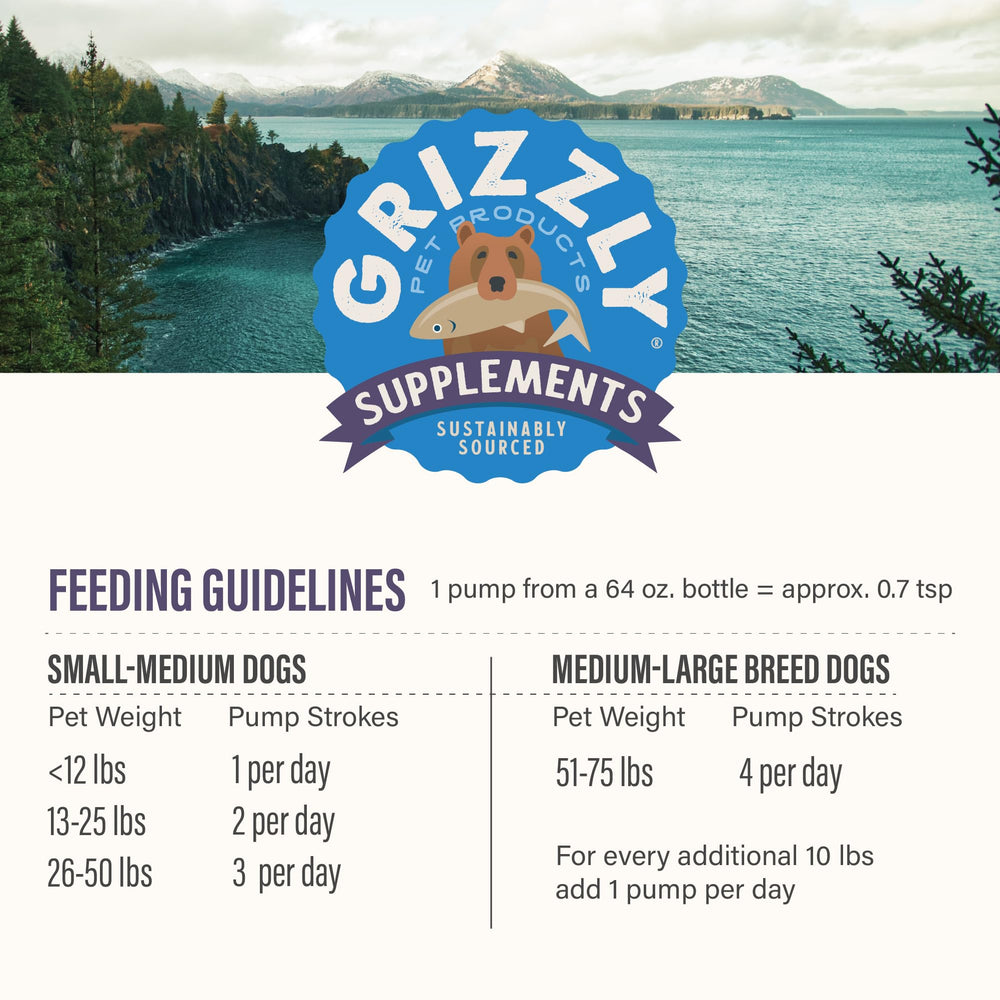 Grizzly Life Stage Liquid, envase ergonómico facilita el manejo para dueños.