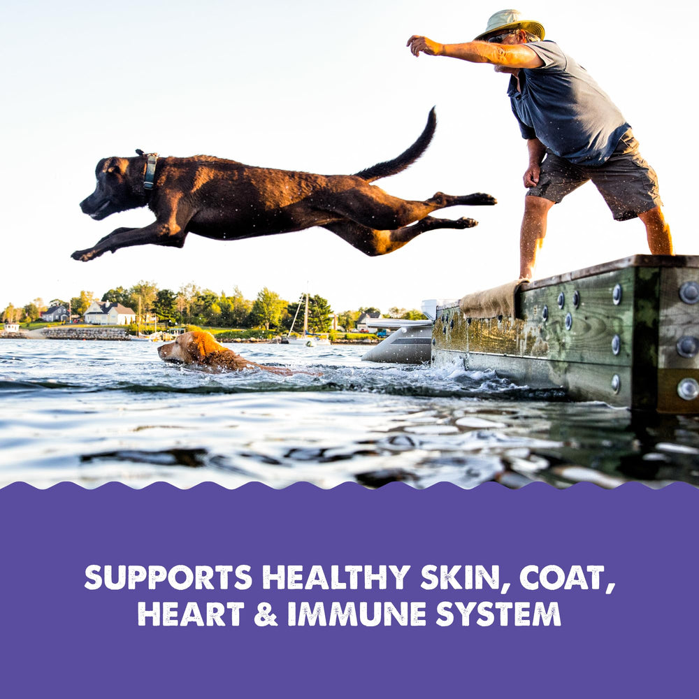 GRIZZLY PET PRODUCTS Omega Health: apoyo al sistema inmunitario con omega-3 para mascotas.