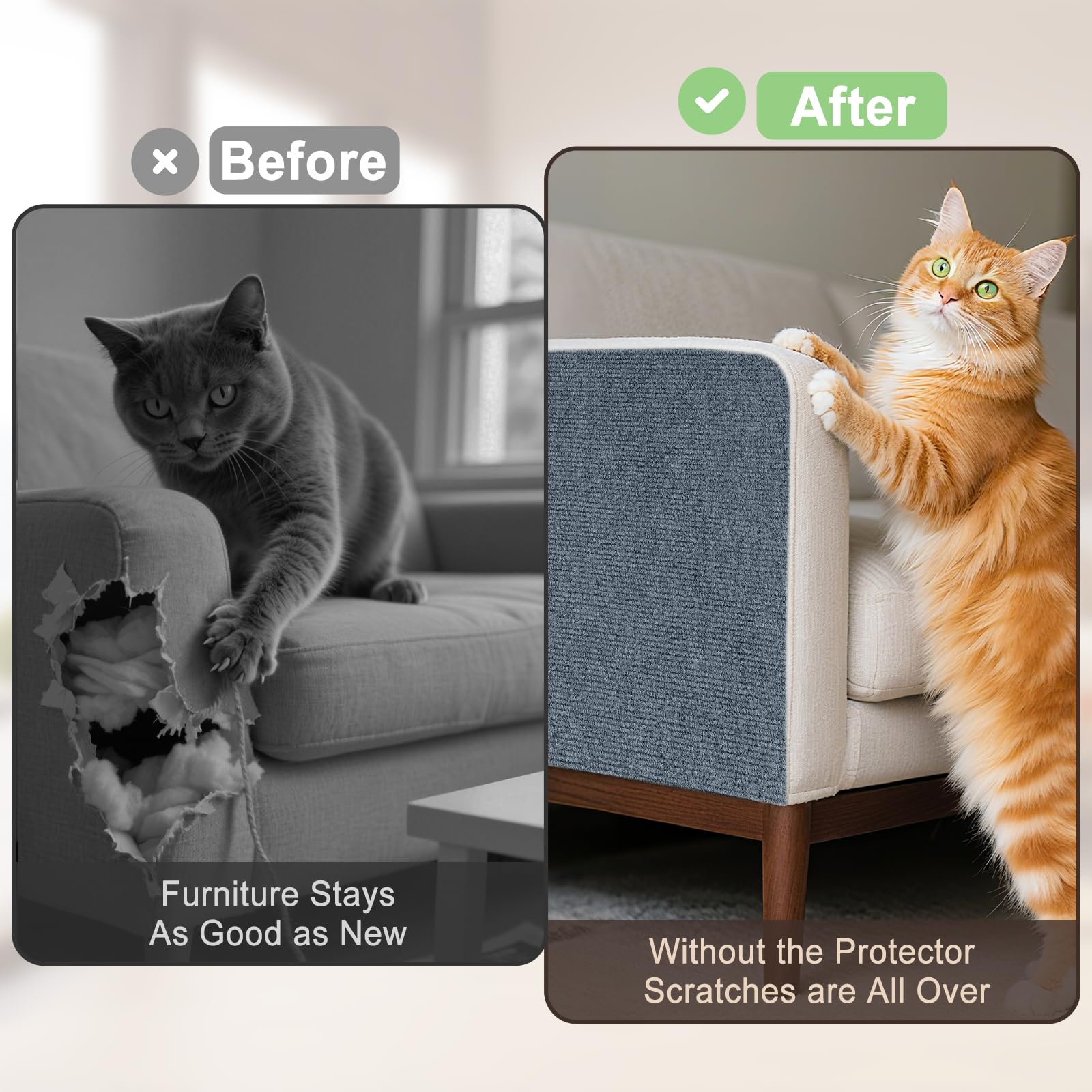 GRKJGytech guardia-hogar arañazos evitados sin molestar al felino.