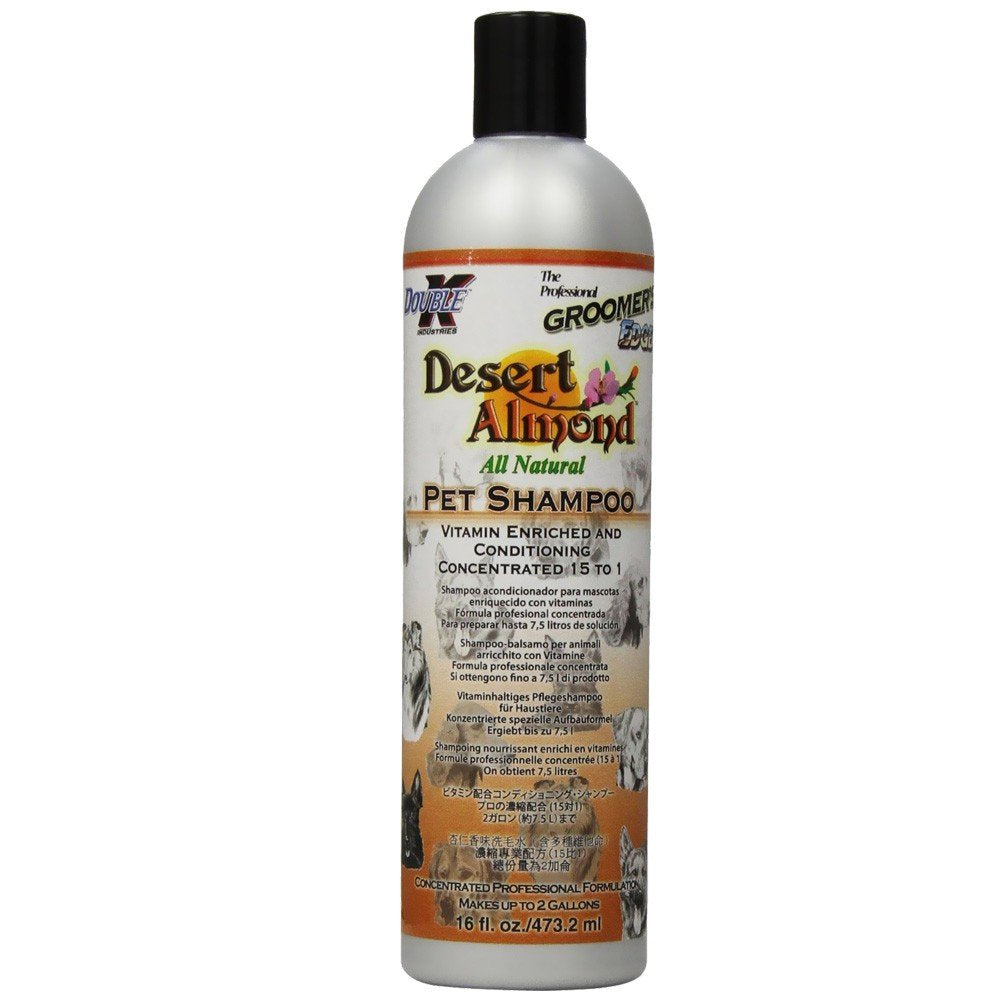 Champú Groomer's Edge Almendra del Desierto para perros y gatos, aroma suave y desodorizante.