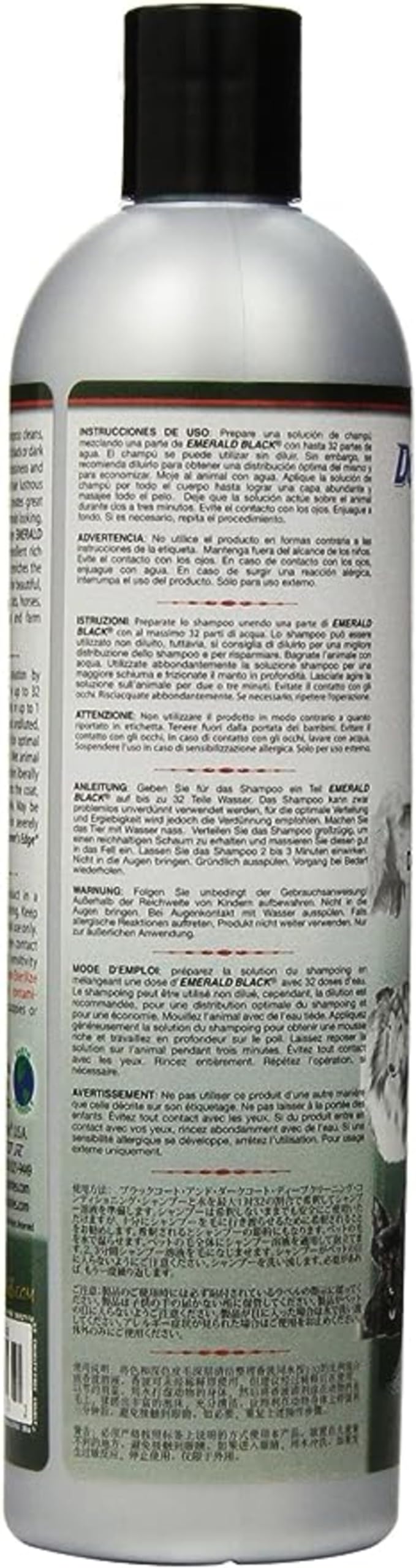Groomers Edge Emerald Black espuma suave para lavado cómodo