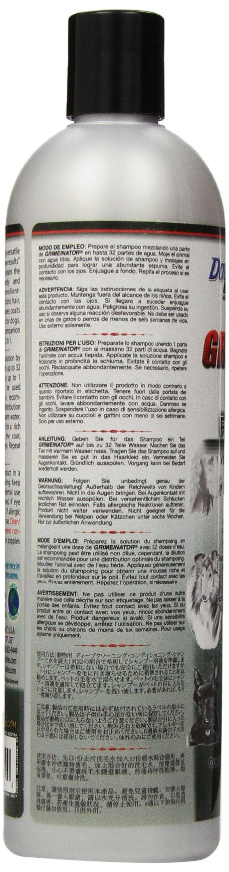 Aplicación en perros y gatos con Grimeinator para pelaje suave y limpio.