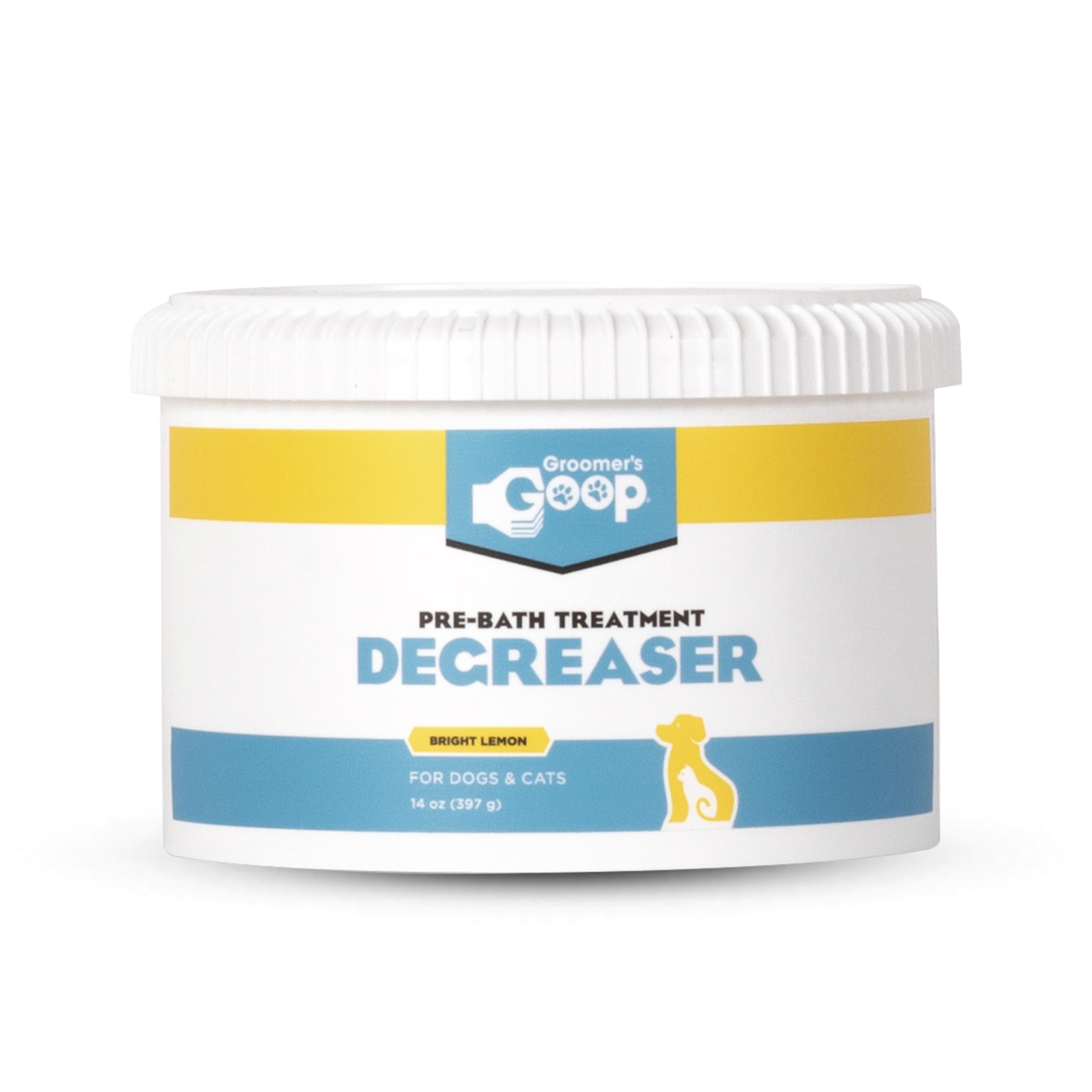 Groomers GOOP desengrasante prebaño en botella para desengrasar el pelaje.