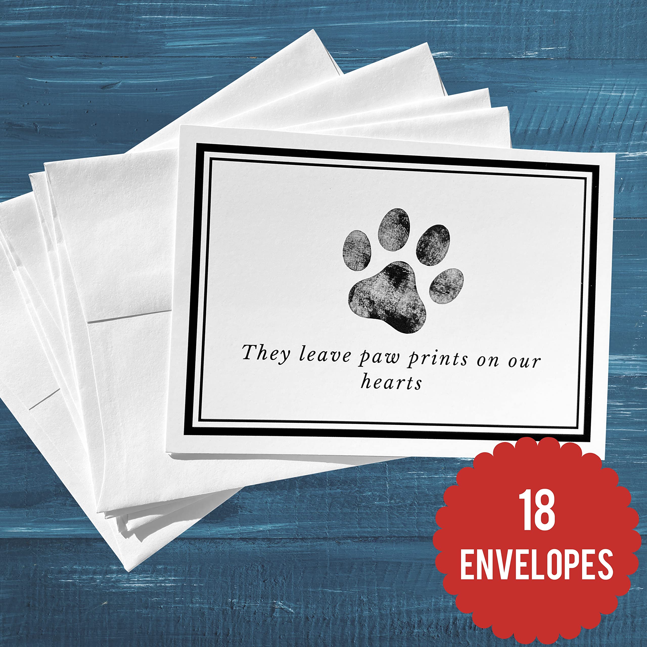 Groomers Margins: pack de 16 tarjetas de duelo para mascotas, útil en clínicas.