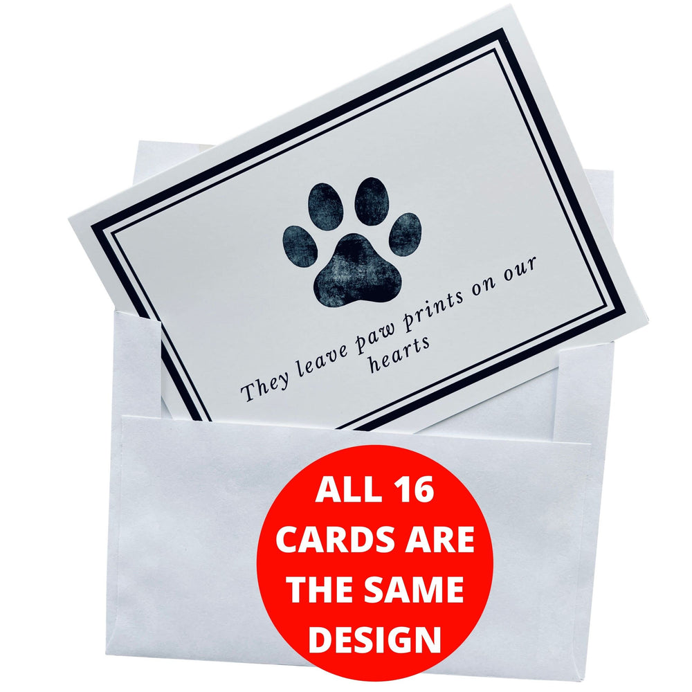 Groomers Margins: sobres incluidos para tarjetas de simpatía, entregadas de forma profesional.