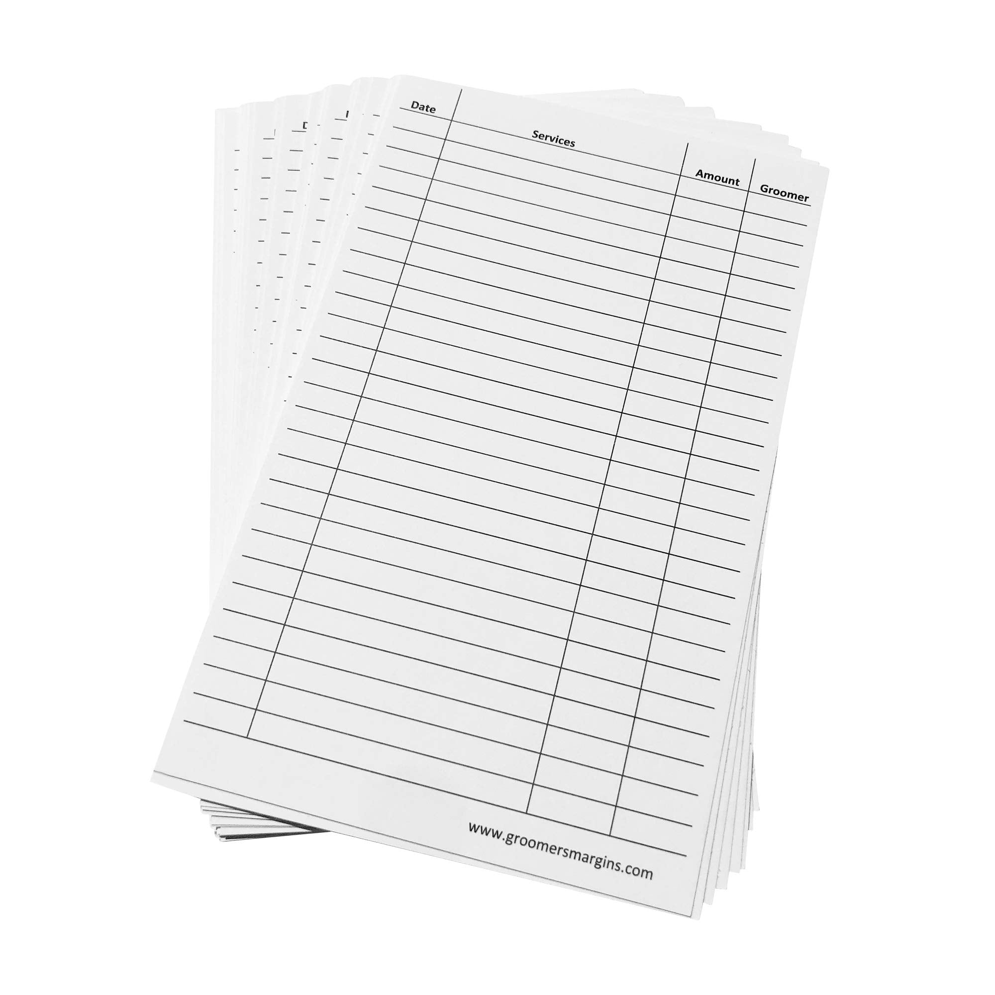 Groomers Margins tarjetas-cliente-perros-5x8-espesor-extra mayor durabilidad para uso diario