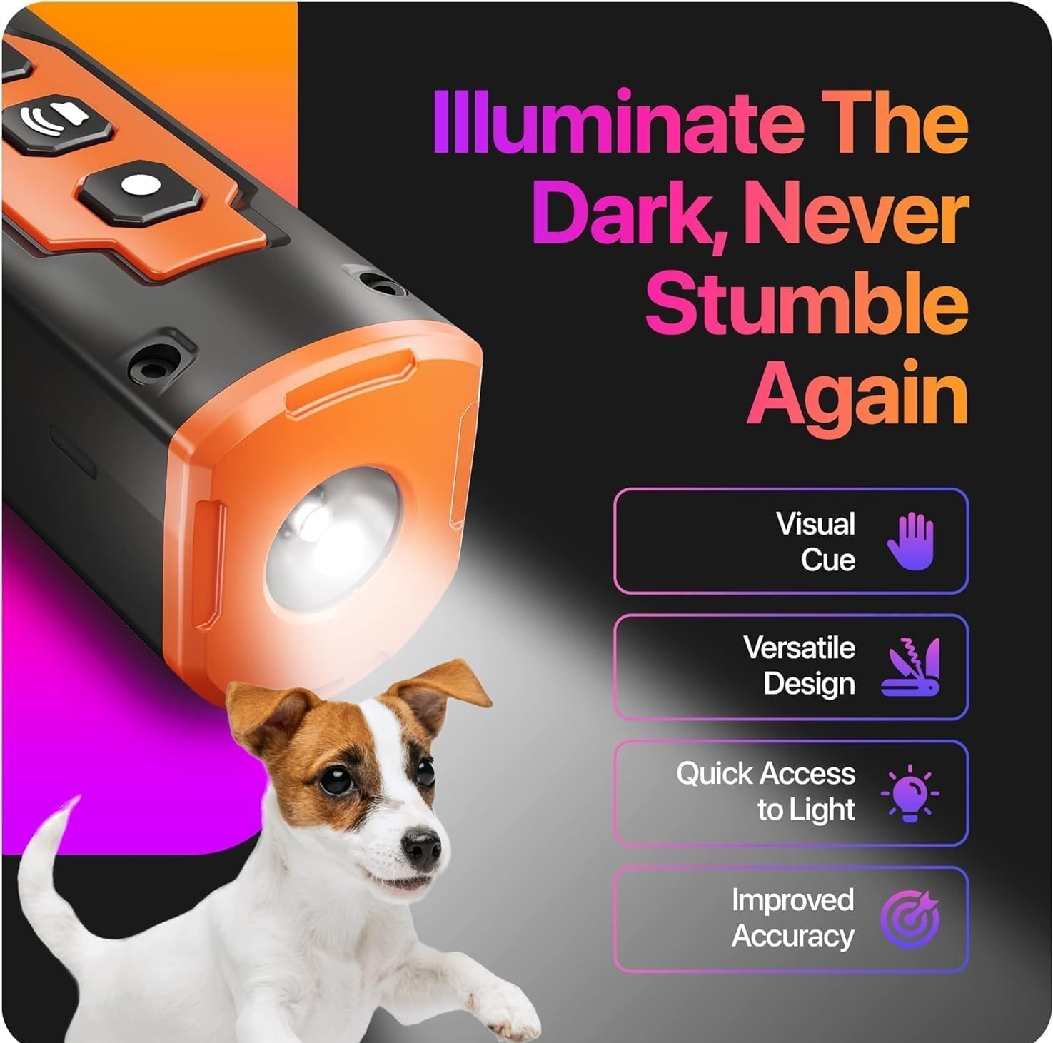 GROOVYPETS Deterrente ultrasonido carcasa resistente para condiciones climáticas.