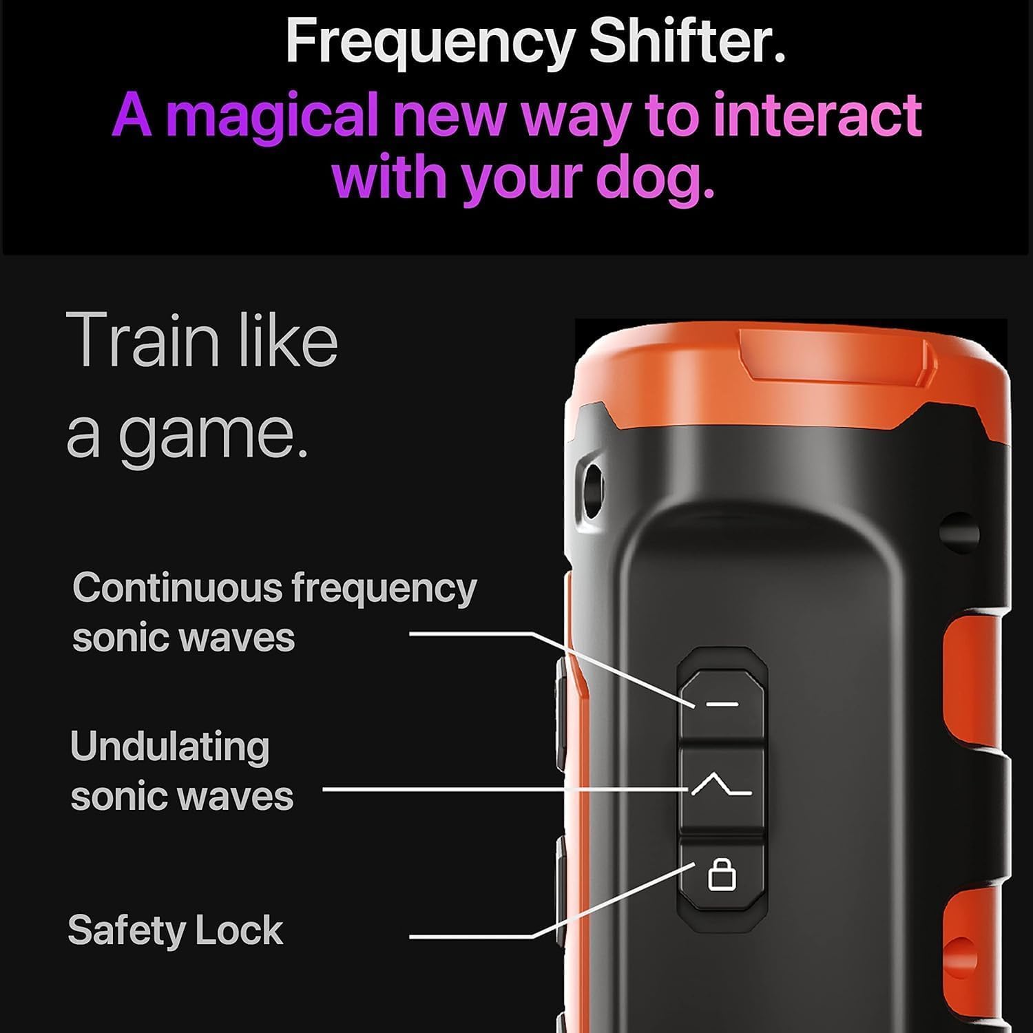 GROOVYPETS Deterrente ultrasonido portátil para paseos y viajes.