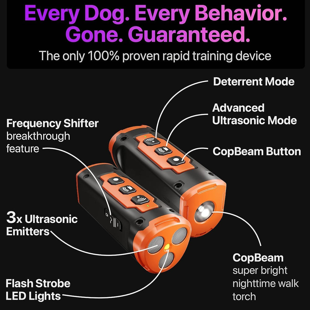 GROOVYPETS Deterrente ultrasonido para interiores y exteriores, versátil.