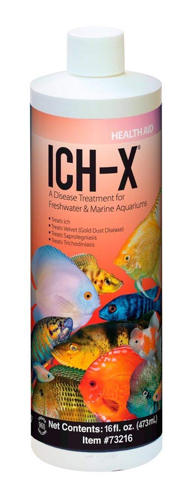 GROTAUS ICH-X botella, tratamiento para acuario para controlar parásitos con seguridad.