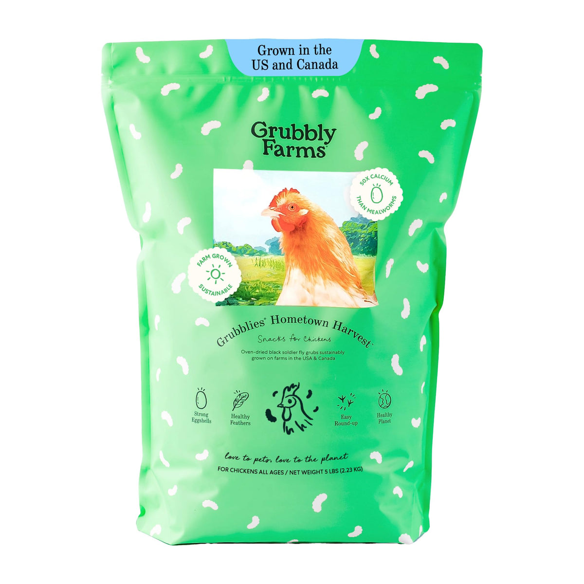 Grubblies de Grubbly Farms en bolsa 5lb para aves