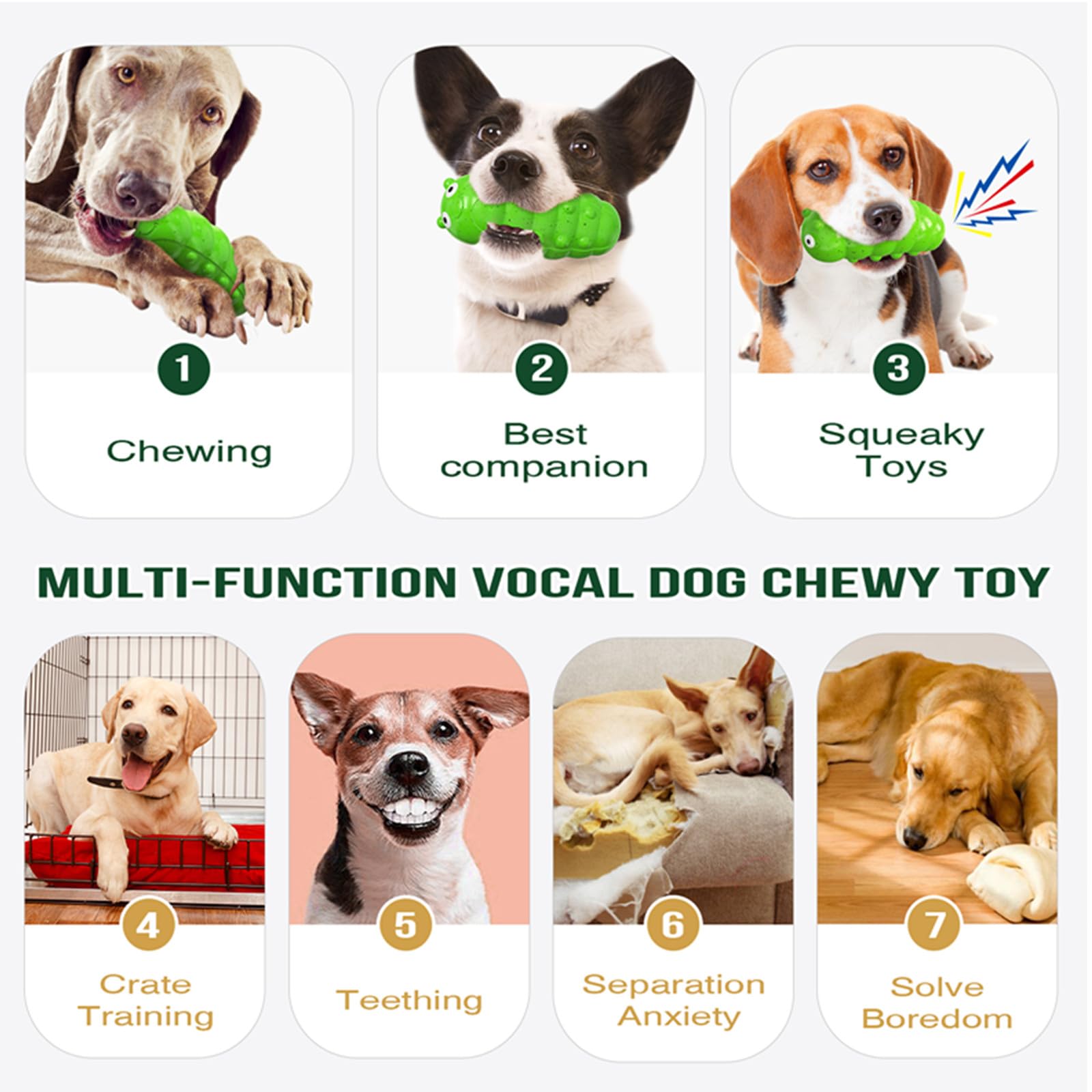 Guíasipule juguete resistente para limpieza dental en perros