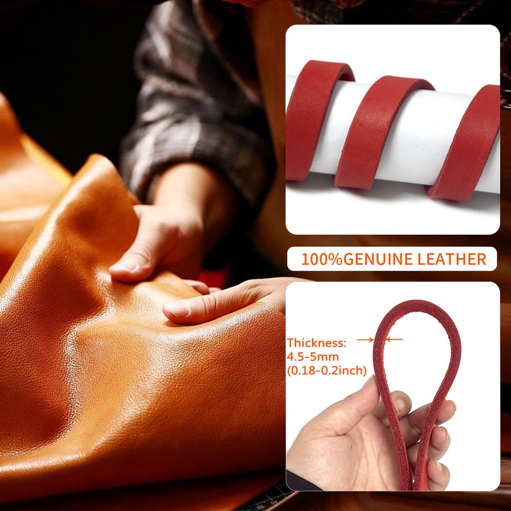 Guiding Star: correa de cuero trenzado, 6 pies, diseño resistente para perros grandes.