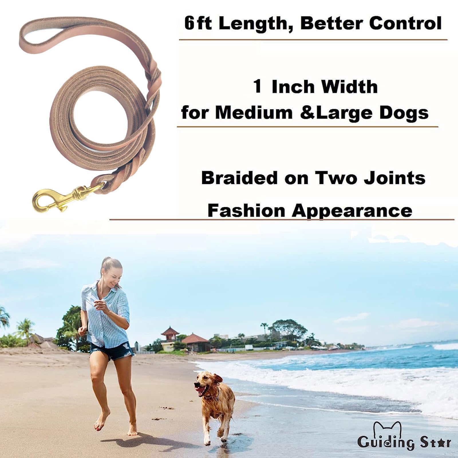 Guiding Star: 6 pies con trenza, ideal para caminar y entrenar.