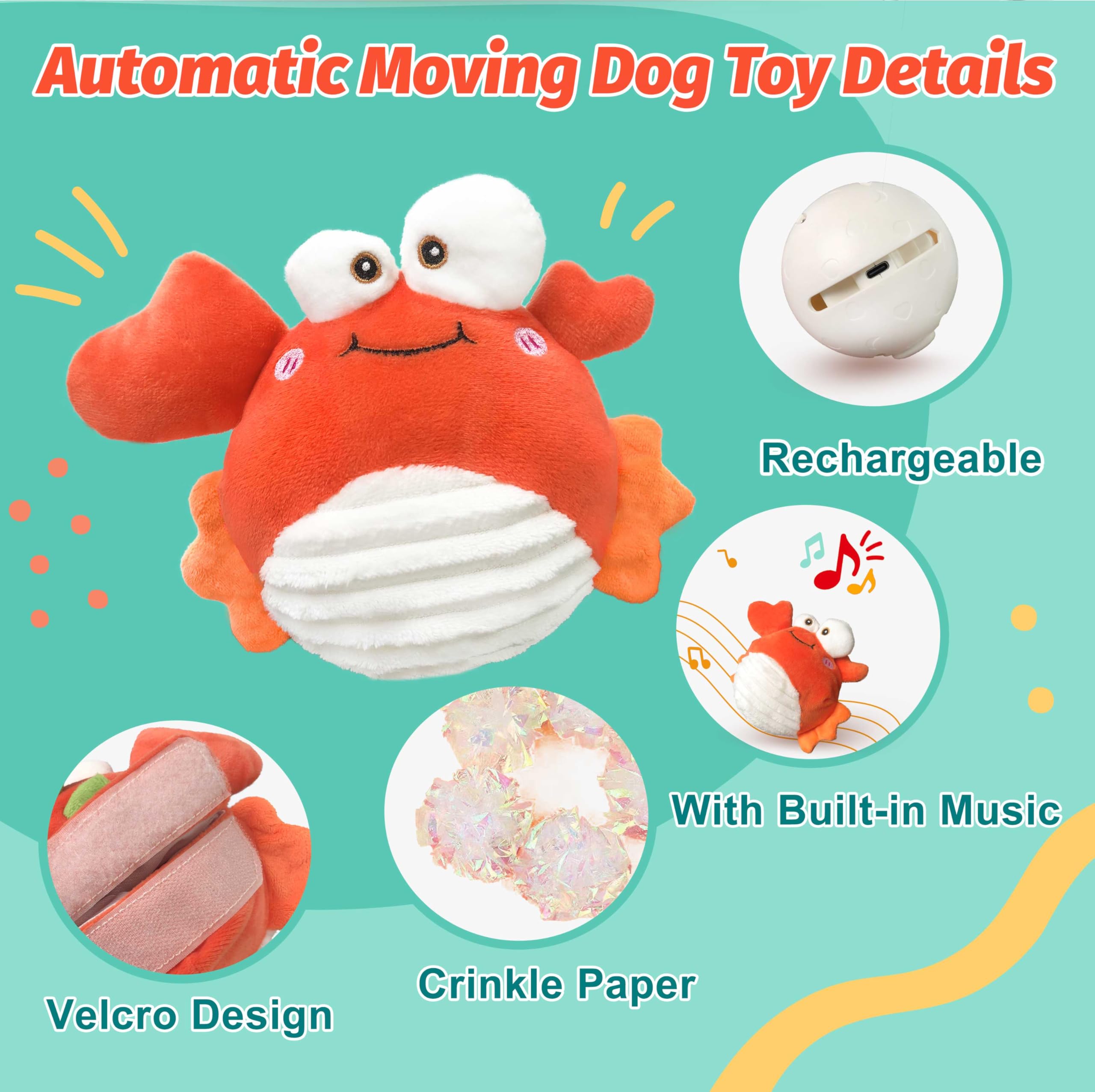 GUKCO Crab modo silencio para perros sensibles y ambientes tranquilos