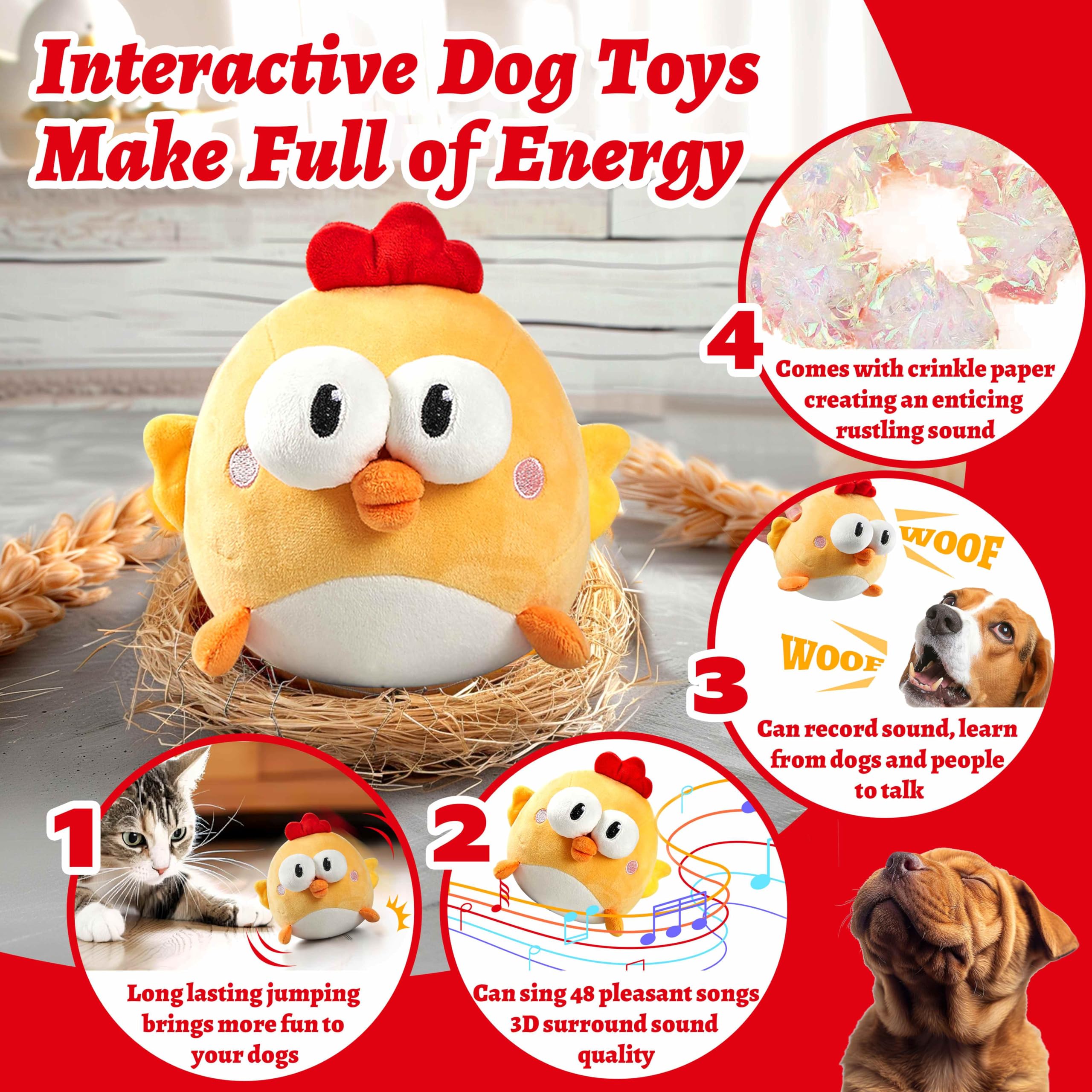 GUKCO Peluche lavable con funda extraíble para higiene diaria.