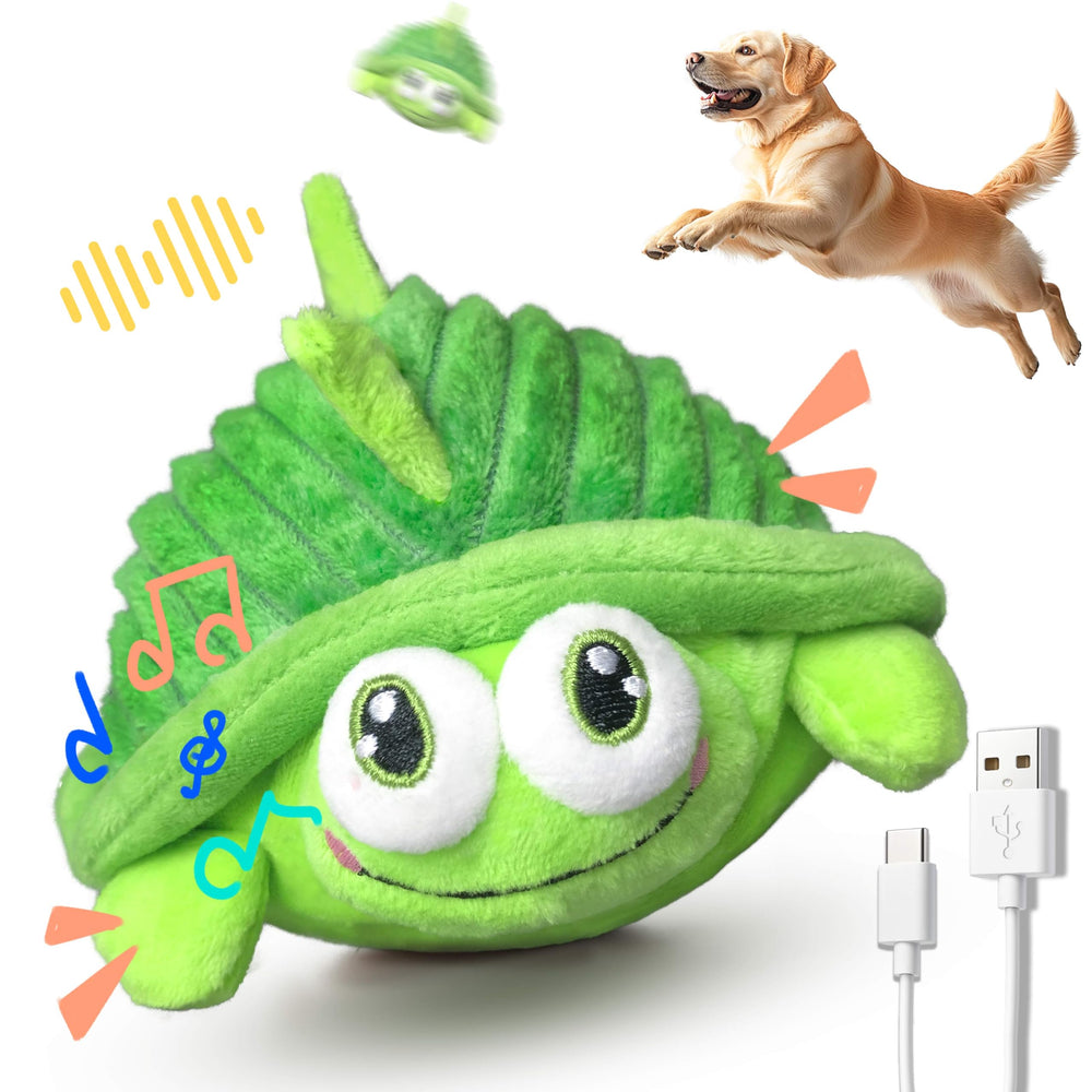 GUKCO Tortuga: juguete interactivo con bola de rebote para perros activos y curiosos.