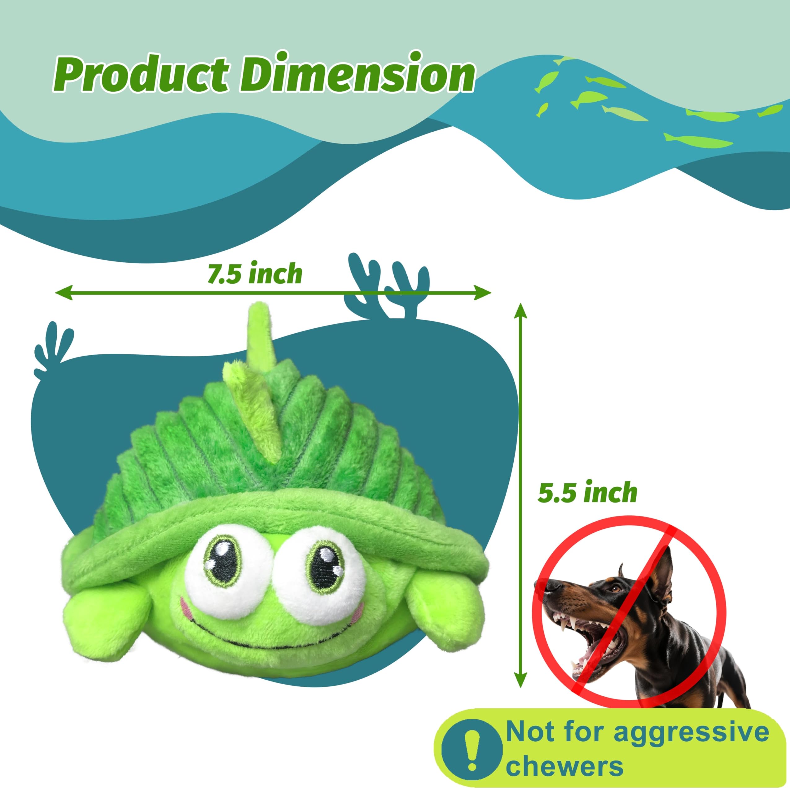 GUKCO Tortuga: mordedor suave para dientes, ideal en la dentición de cachorros.