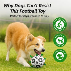 Guowanpp bola duradera para perros, con tejido resistente que resiste mordidas suaves durante paseos