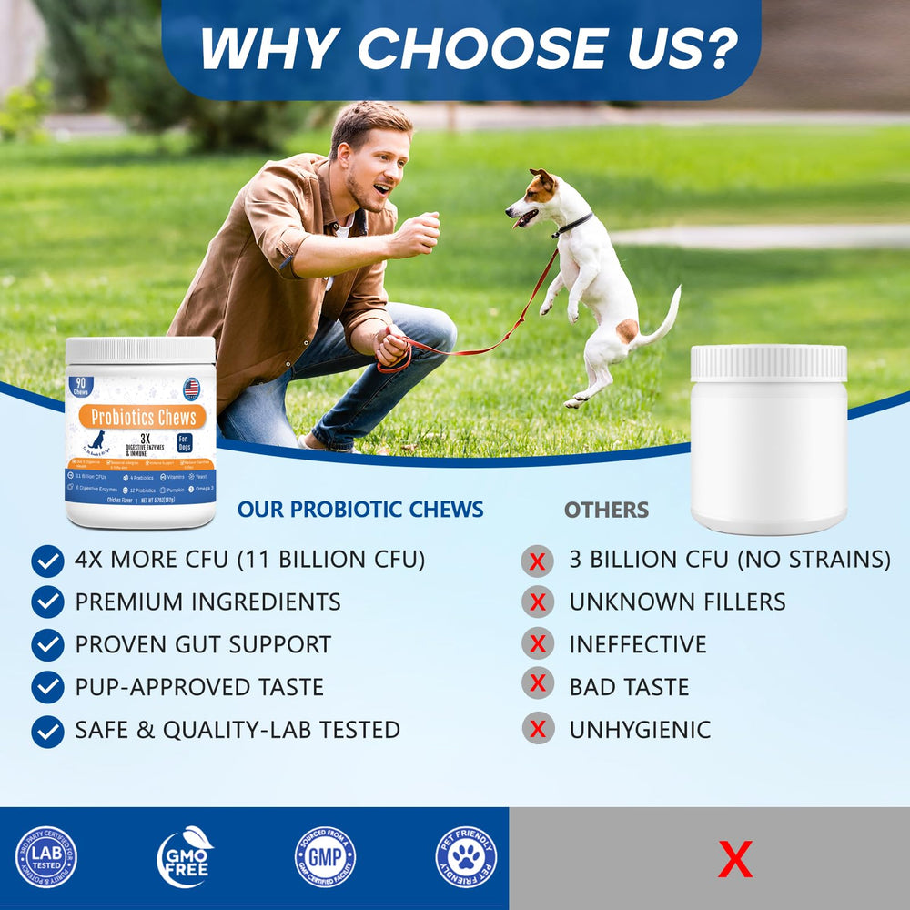 GuruAmi probióticos para perros, sabor irresistible facilita la rutina diaria.