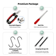 Kit de Guzekier para aseo: corta uñas y lima seguras.