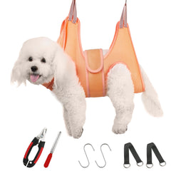 Guzekier hamaca de peluquería para perros facilita cortar uñas en casa.