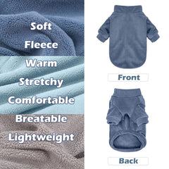 GYALAPERI sudadera azul marino para perro pequeño, abrigo versátil para exterior.