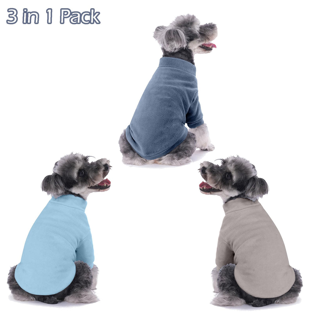 GYALAPERI sudadera azul para perro pequeño, diseño práctico para días fríos.