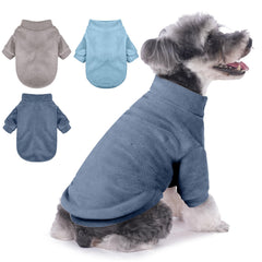GYALAPERI sudadera gris para perro pequeño, abrigo cómodo para paseos diarios.