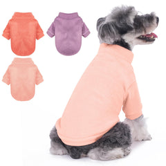 Suéter GYALAPERI para perro en color rosa, suave y cálido para paseos fríos.
