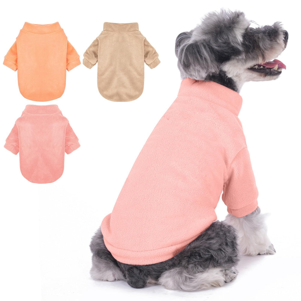 GYALAPERI sudadera para perro en rosa, ideal para paseos diarios en clima frío.