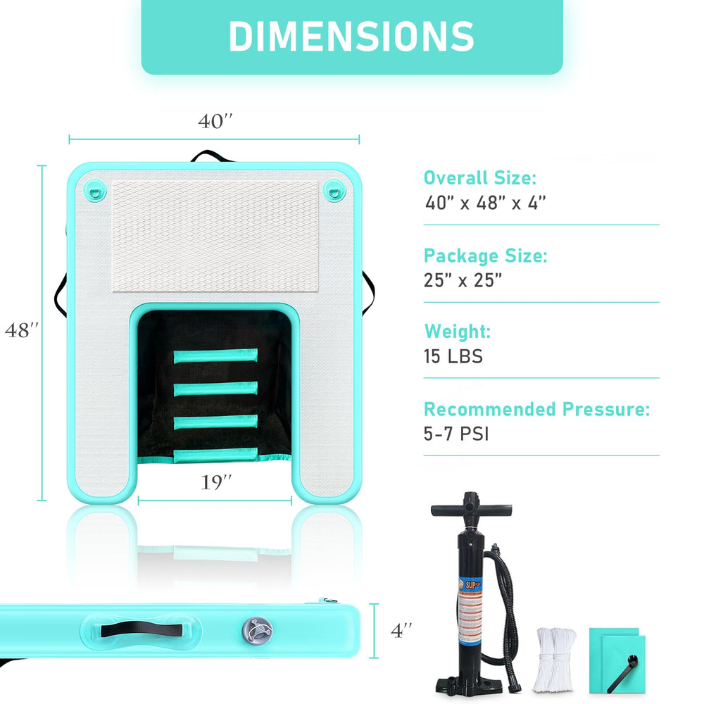 Dimensiones amplias de 40x48x4 pulgadas permiten más espacio para la mascota.