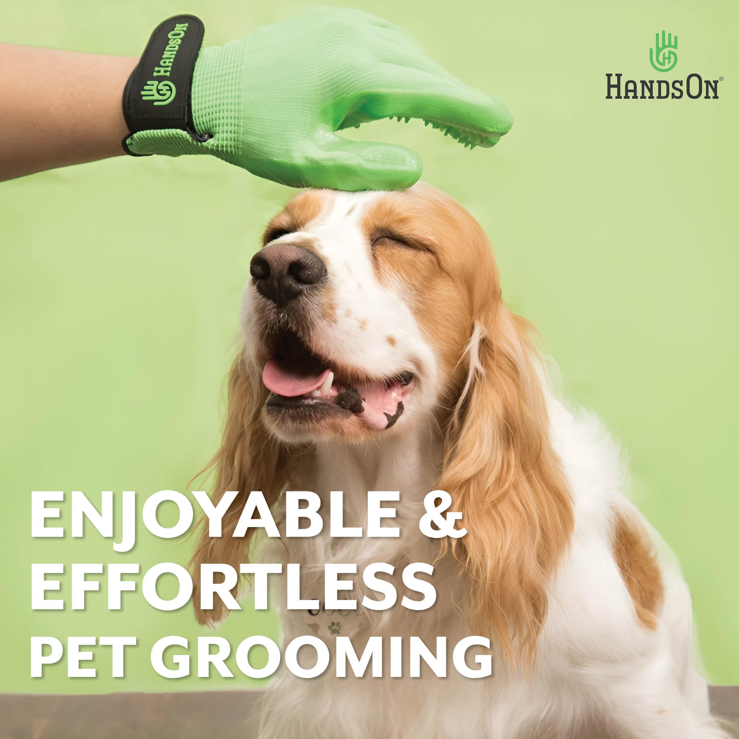 Guantes H HANDSON para masaje relajante, promueve confort y vínculo durante el cuidado.