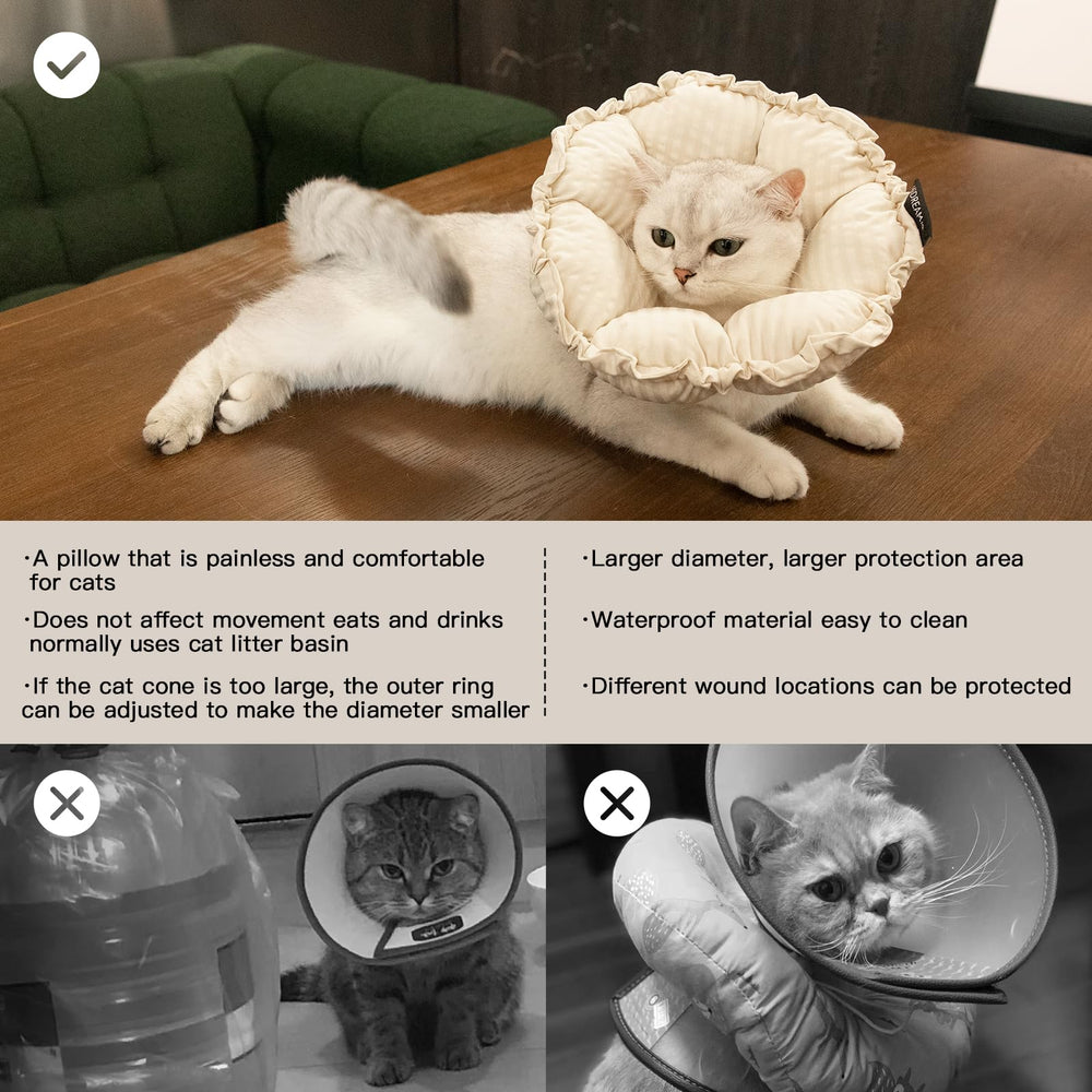 H HIDREAM cono para gato, almohada decorativa suave para uso festivo cuando no hay heridas.