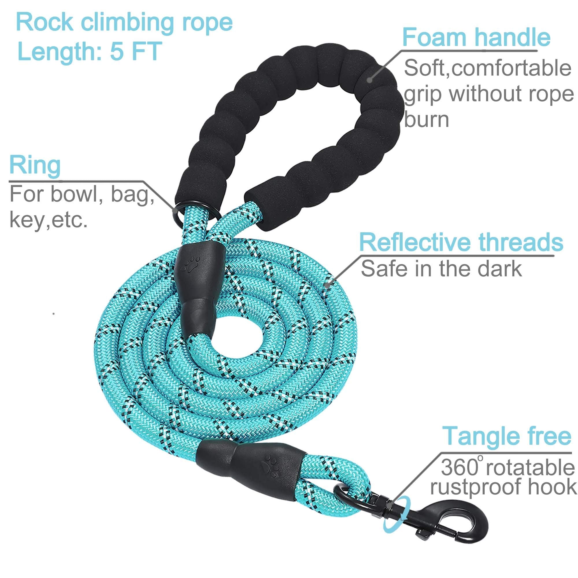Collar Haapaw nailon resistente para uso diario y entrenamiento.