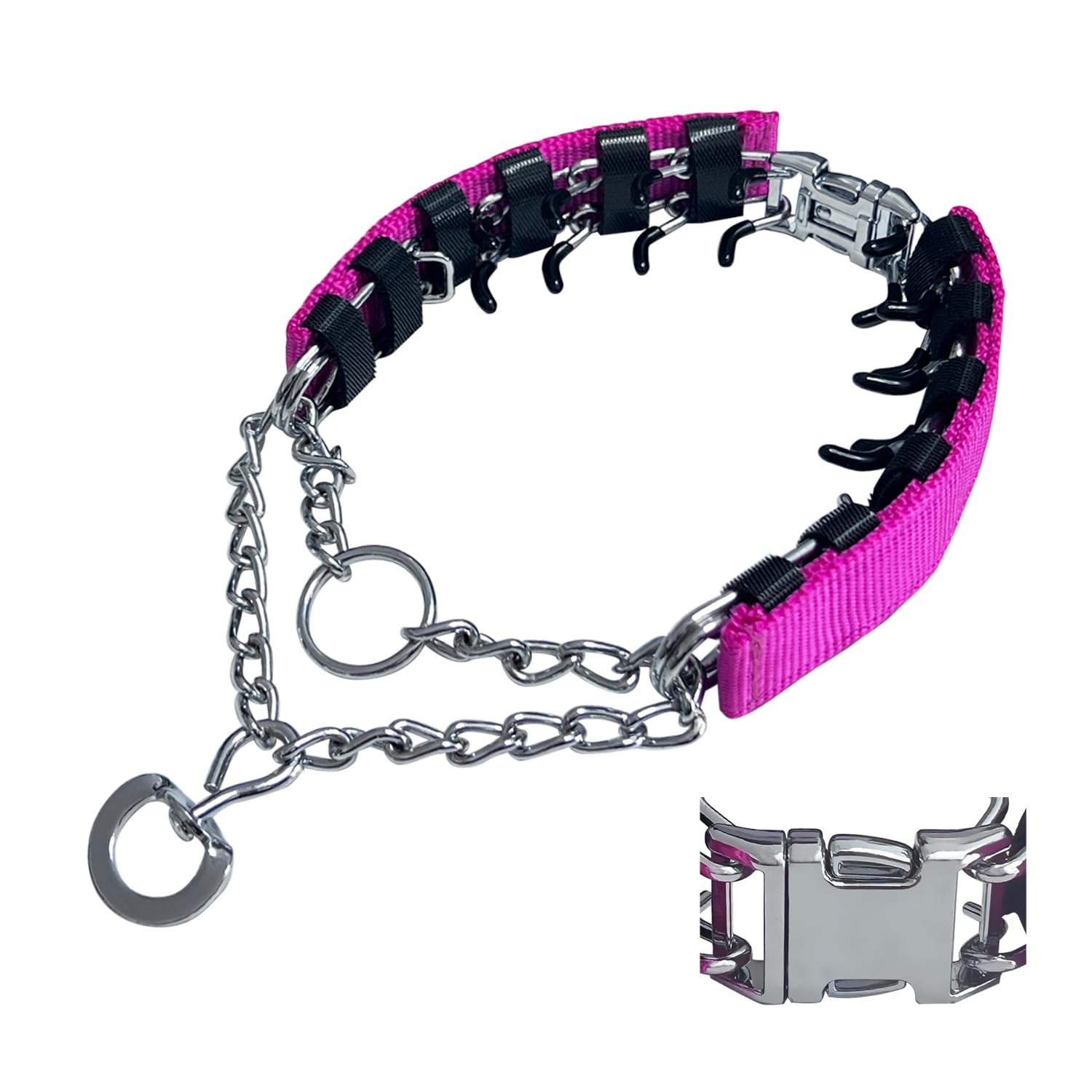 Collar HAESINPA anti tirón con hebilla rápida para paseos sin tirones.