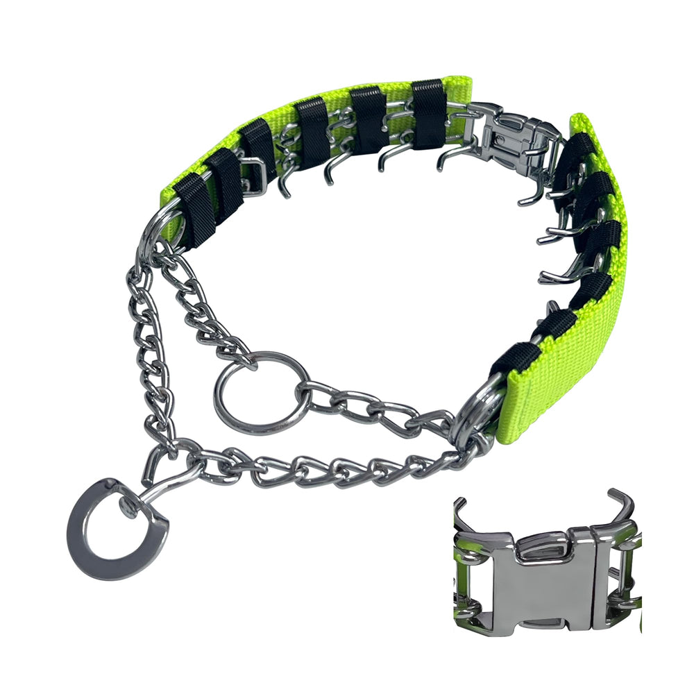 HAESINPA collar-entrenamiento-prong con cierre rápido facilita colocar y quitar