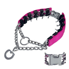 HAESINPA collar de entrenamiento con púas, cierre rápido para facilitar el entrenamiento diario.