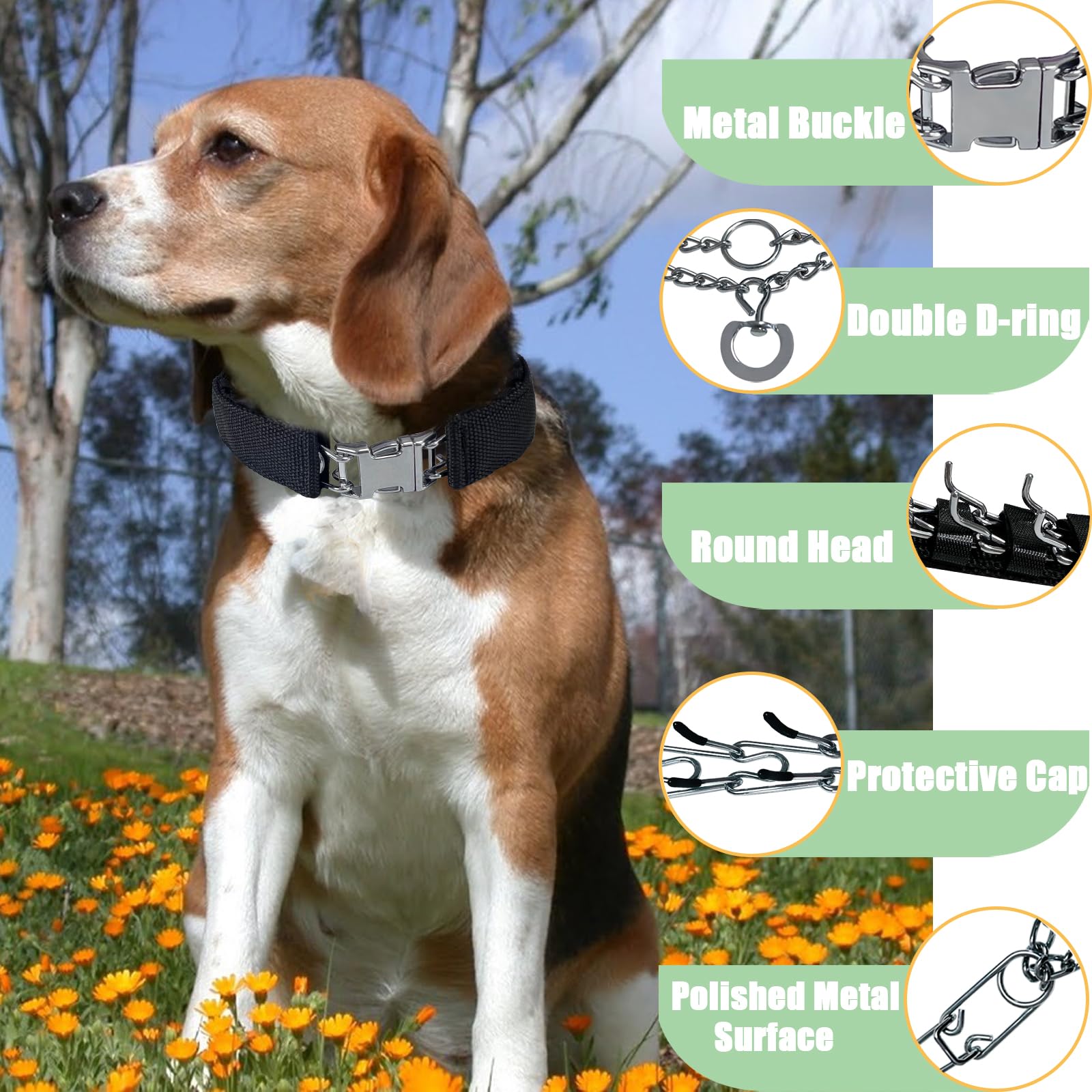 HAESINPA collar de adiestramiento con control de tirones para entrenamiento suave