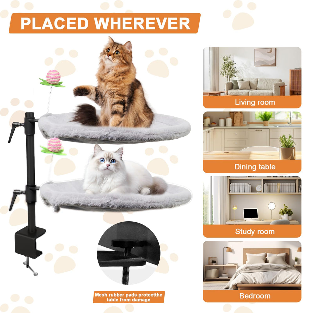 Haijunnm Cama Doble para Gatos - Diseño para dos gatos y convivencia tranquila