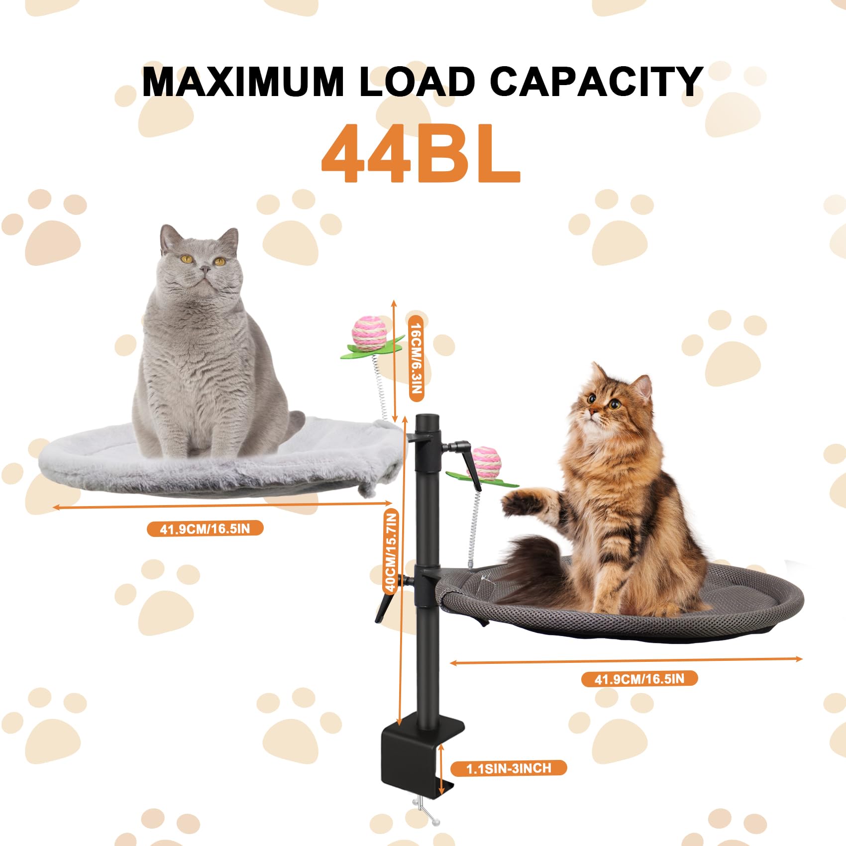 Haijunnm Cama Doble para Gatos - Limpieza fácil para uso diario