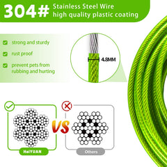 HaiYUAN cable de sujeción para perro, 20 pies, durabilidad y seguridad.