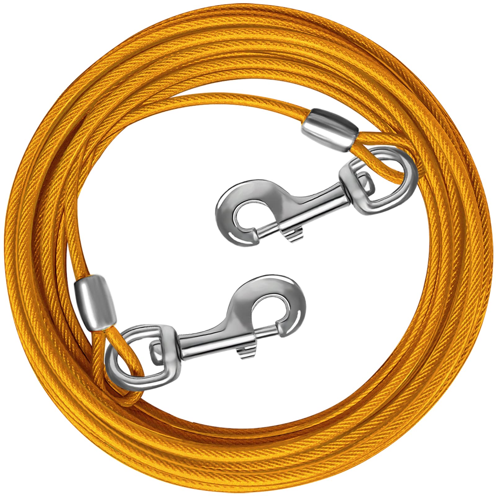 HaiYUAN cable para perros 10 pies con cubierta suave, libertad al exterior segura