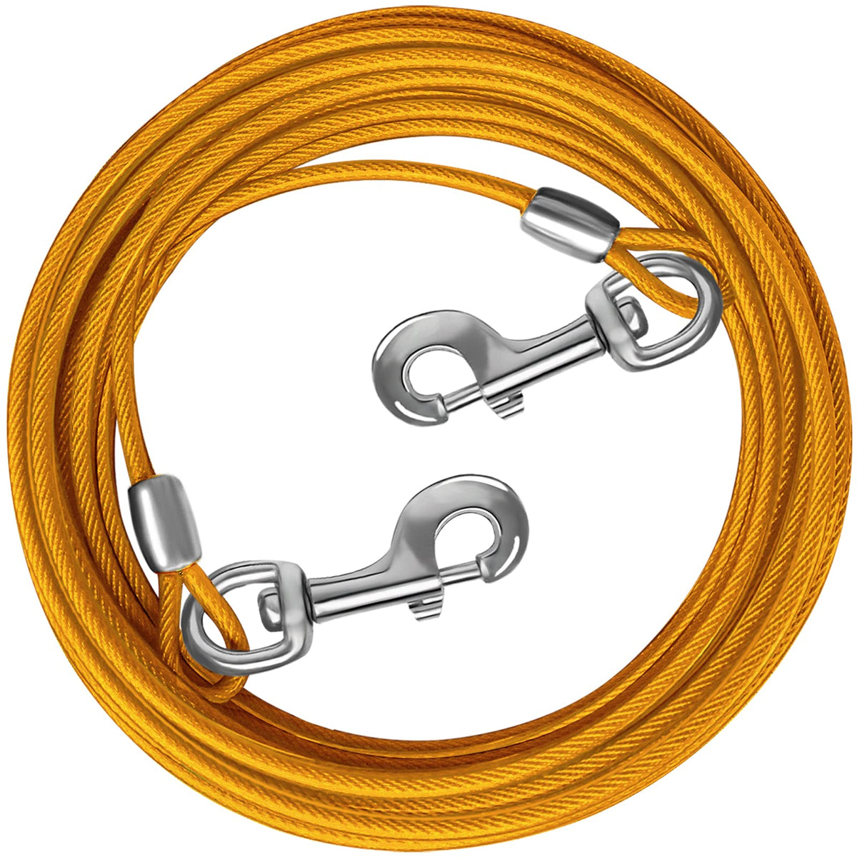 HaiYUAN cable para perros 10 pies con cubierta suave, libertad al exterior segura
