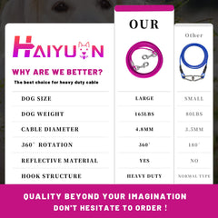 HaiYUAN cable de acero recubierto de PVC suave para exteriores